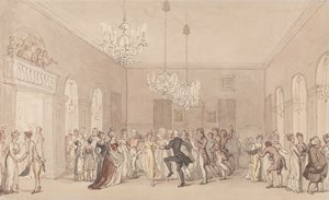 スカーバラでのボール 作： Thomas Rowlandson